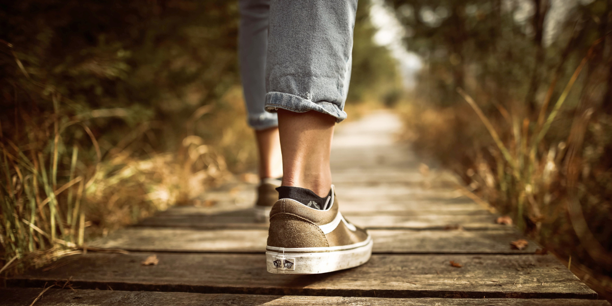 Mindful walking practice